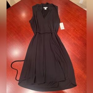 Bar III Black V-Neck Dress